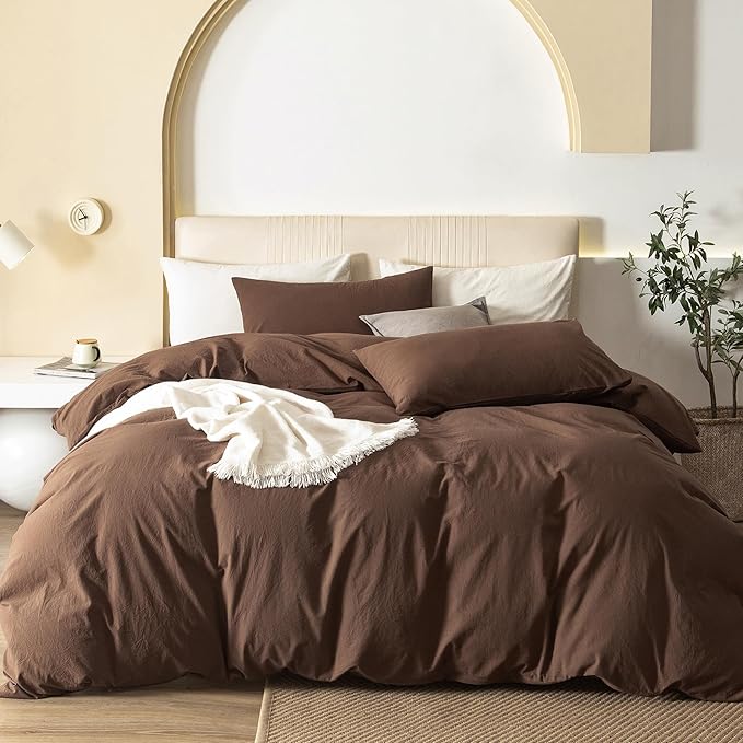 Linen Duvet Cover Set - King - 104 x 90 in - 3 Piece