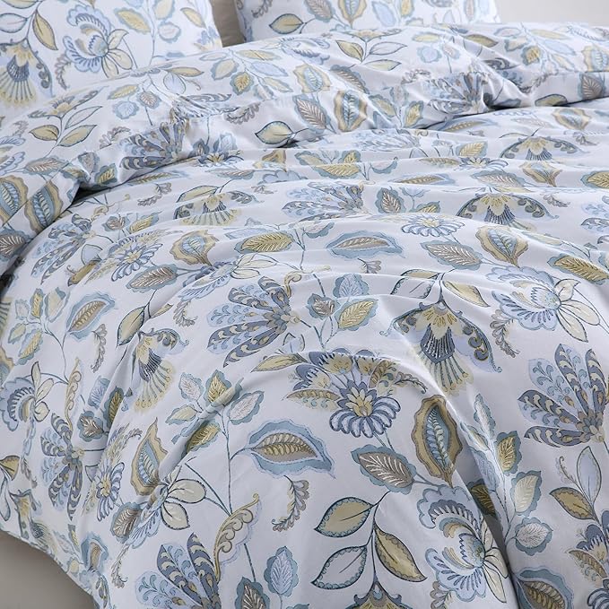 100% Cotton Duvet Cover Set - King - 3 Piece