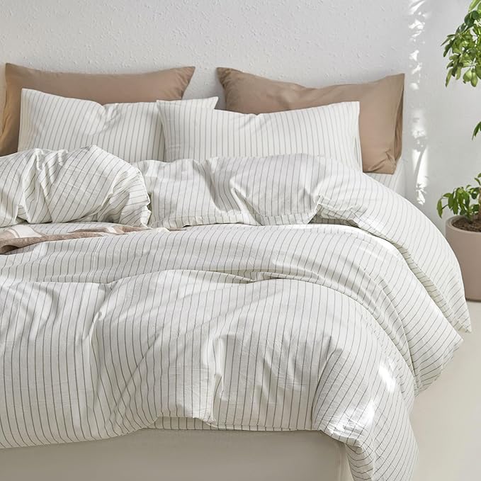 Linen Duvet Cover Set - Twin