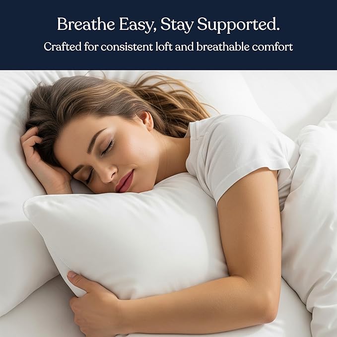 Down Alternative Hypoallergenic Bed Pillow - 2 Piece