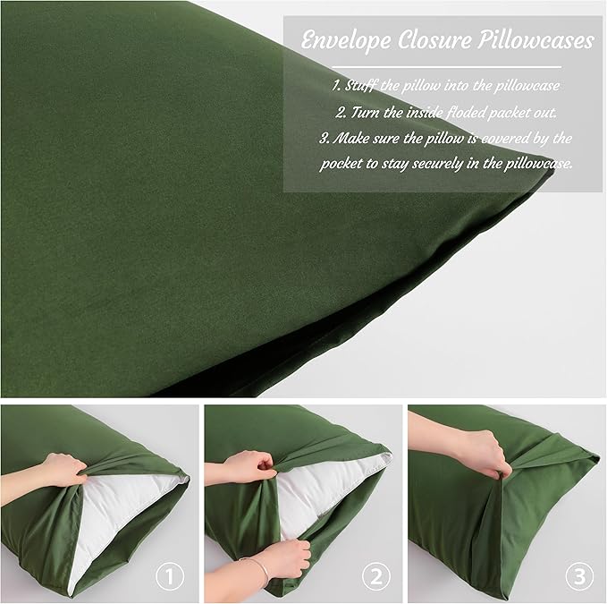 Microfiber Pillowcase Set - 14 x 20 in - 2 Pack - 2 Piece