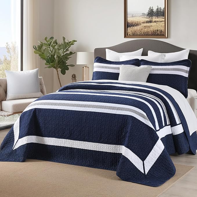 100% Cotton Bedding Set - Queen - 3 Piece