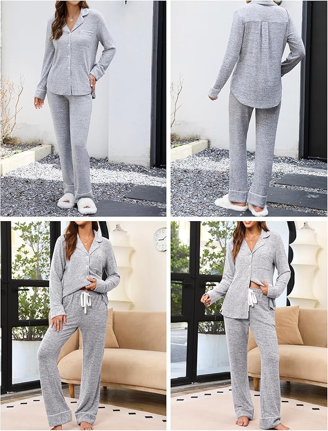 Women's Pants Pajama Set - Long Sleeve - 2 Piece