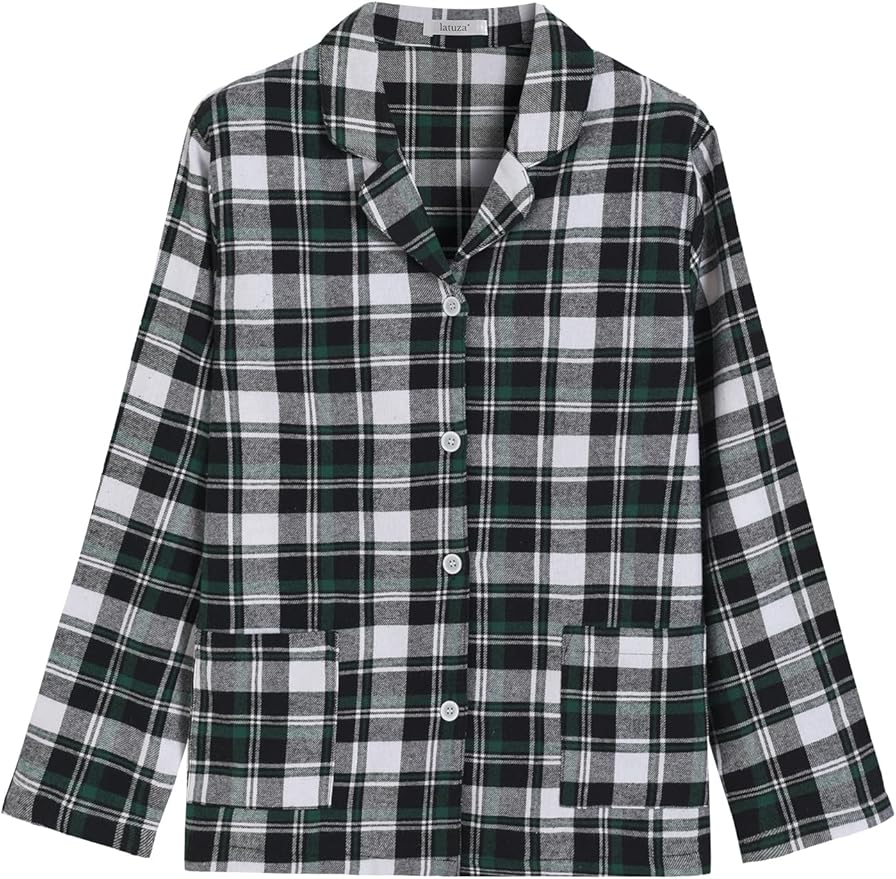 Women's Flannel Pajama Set - 2 Piece