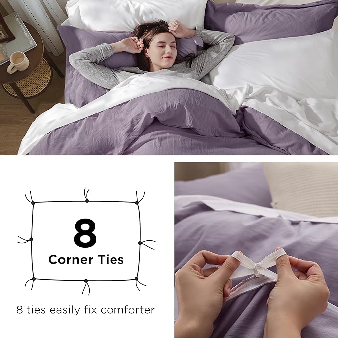 Duvet Cover Set - Full - 80 x 90 in - 3 Piece