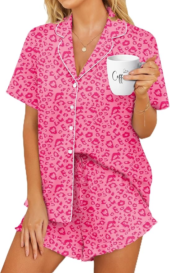 Shorts Pajama Set - Short Sleeve - 2 Piece