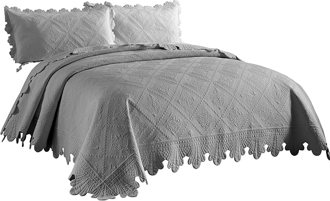 100% Cotton Quilt Set - Queen - 3 Piece