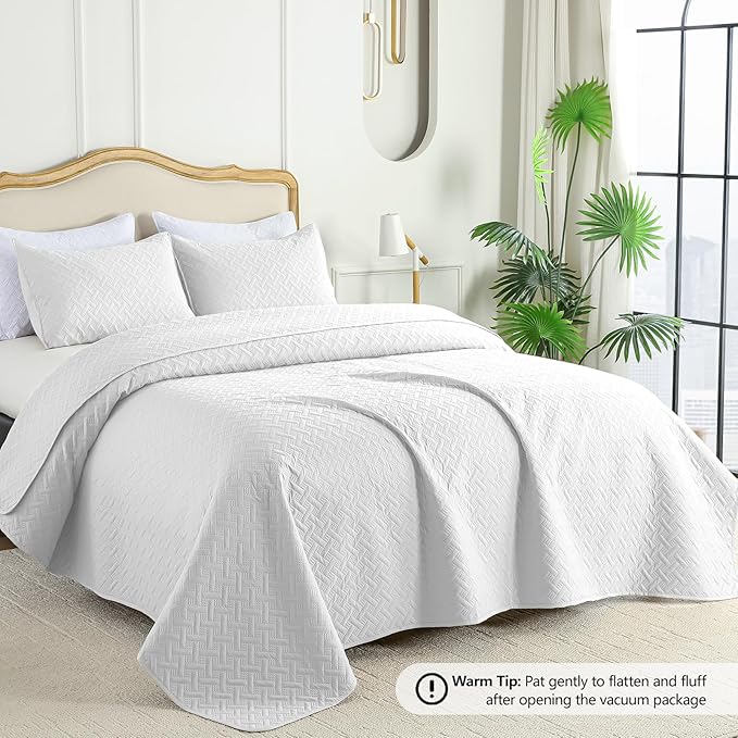 Microfiber Quilt Set - King - 3 Piece
