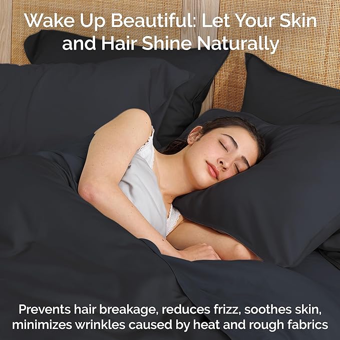 Bamboo Cooling Duvet Cover Set - Queen - 3 Piece