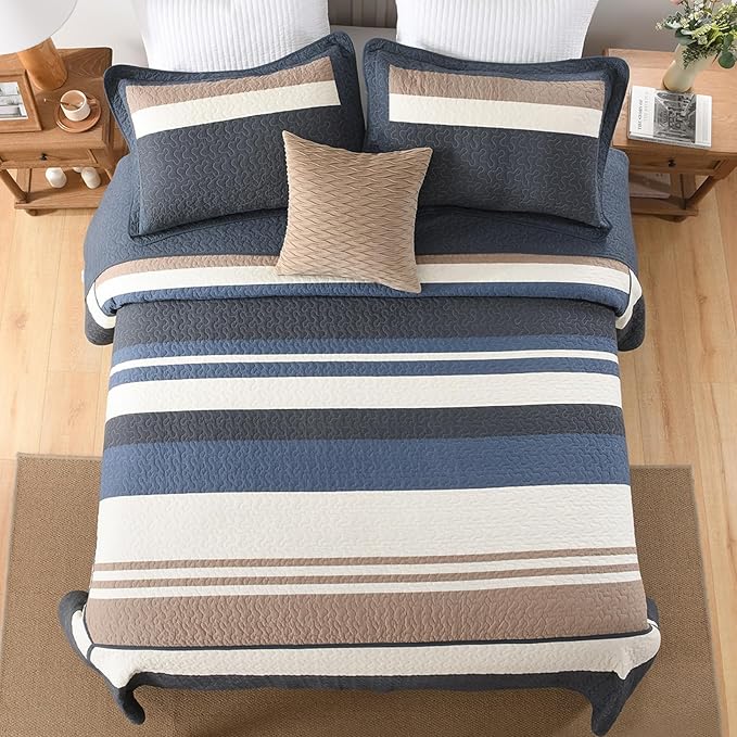 100% Cotton Bedding Set - California King - 3 Piece