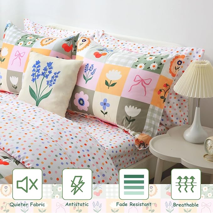 Microfiber Comforter Set - Twin - 6 Piece