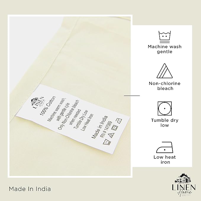 100% Cotton Bed Sheet Set - King - 4 Piece