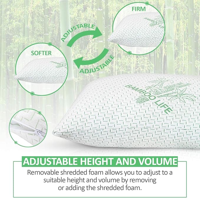 Bamboo Cooling Bed Pillow - King