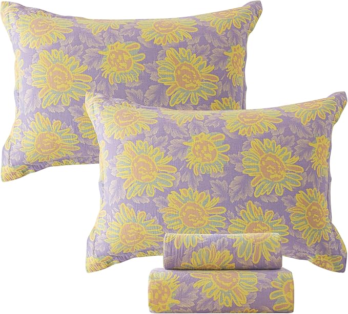 100% Cotton Bed Sheet Set - King - 4 Piece