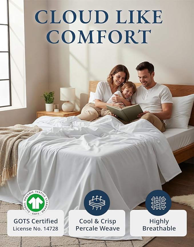 Linen Bed Sheet Set - California King - 4 Piece