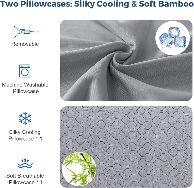 Memory Foam Cooling Body Pillow - Full - 20 x 54 in