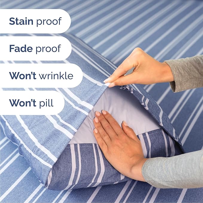 Cooling Bed Sheet Set - King - 16 in Deep Pocket - 6 Piece