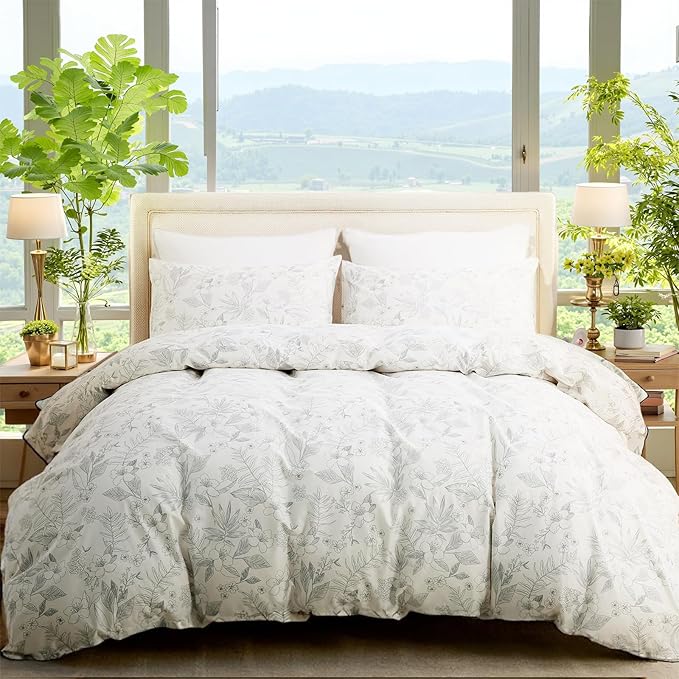 100% Cotton Duvet Cover Set - Queen - 3 Piece