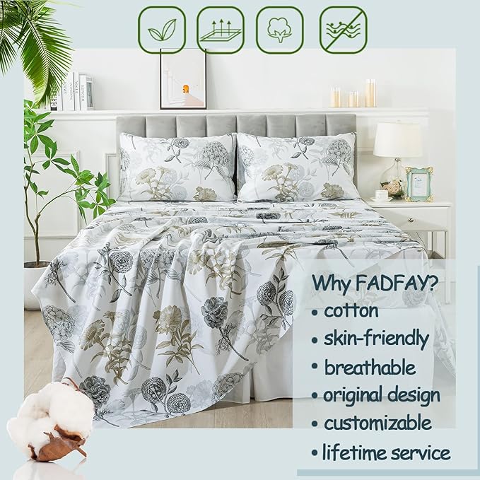 Bed Sheet Set - Twin XL - 4 Piece