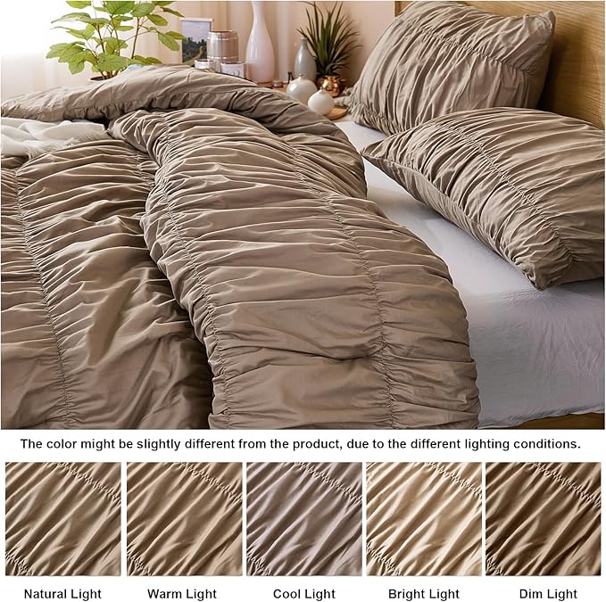 100% Cotton Comforter Set - King - 3 Piece