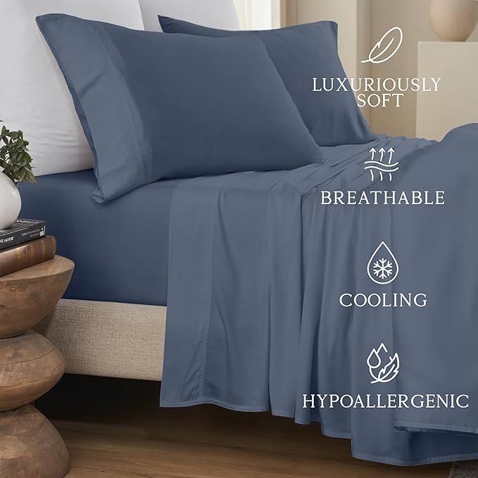 Bamboo Cooling Bed Sheet Set - Split King