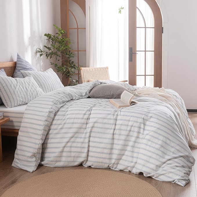 Linen Duvet Cover Set - King - 3 Piece