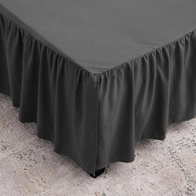 Microfiber Bed Skirt - Queen - 14 in Drop