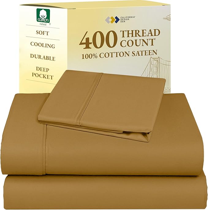 100% Cotton Bed Sheet Set - Twin XL - 3 Piece