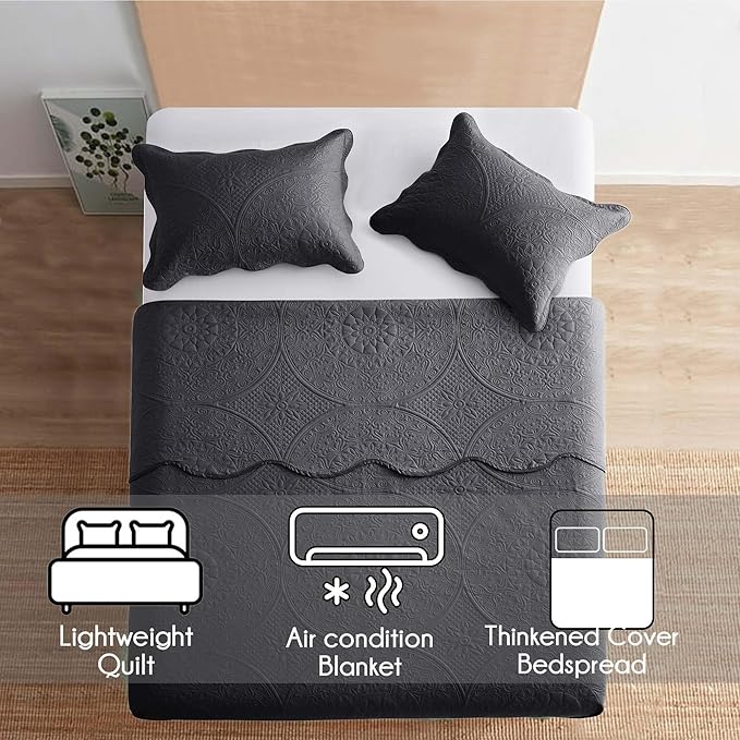 Microfiber Quilt Set - King - 8 Pack