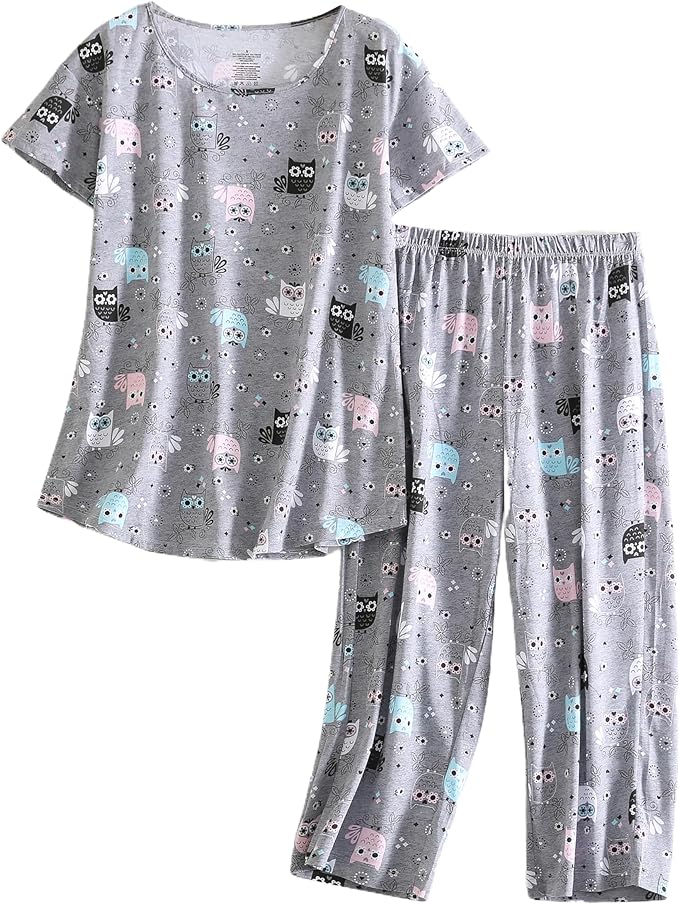 Women's Capri Pajama Set - 2 Piece