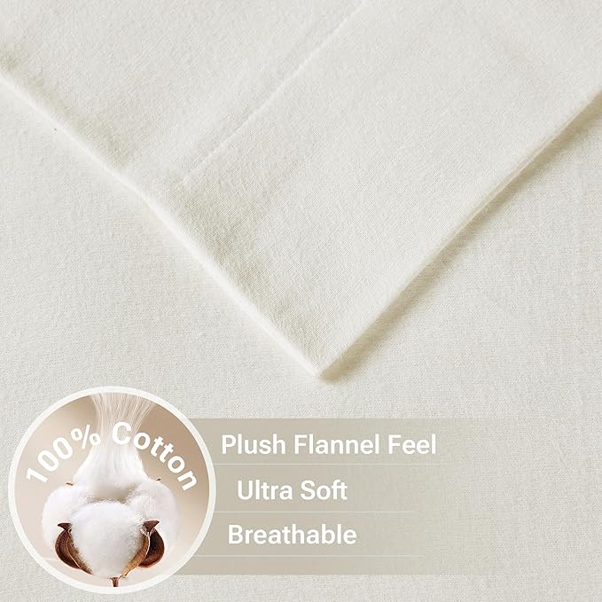 100% Cotton Bed Sheet Set - King - 4 Piece