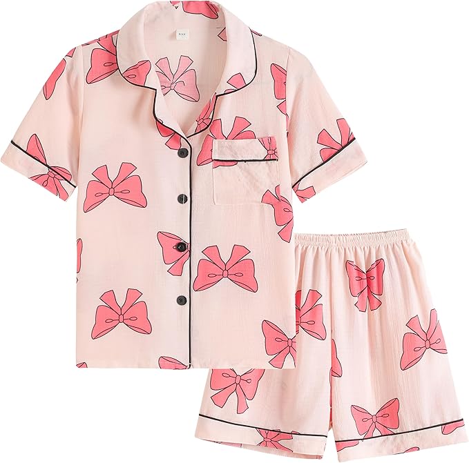 Shorts Pajama Set - Short Sleeve - 2 Piece