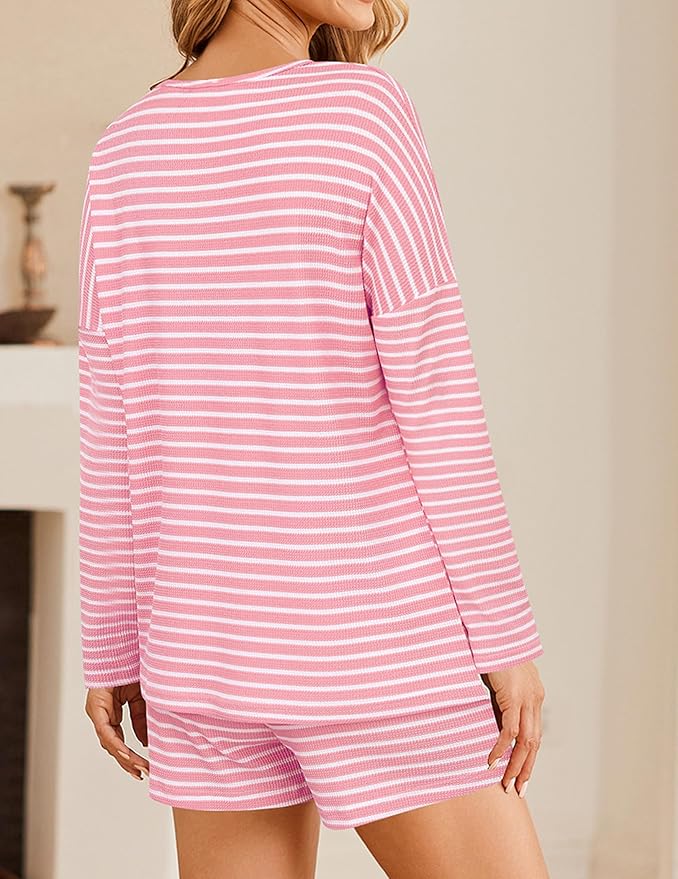 Shorts Pajama Set - Long Sleeve - 2 Piece