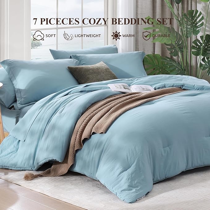 Comforter Set - Queen - 7 Piece