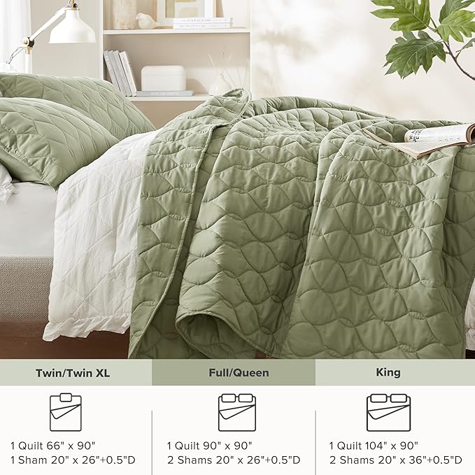 Quilt Set - Queen - 3 Piece