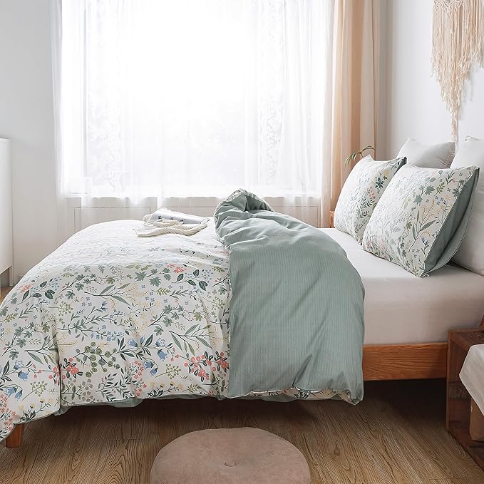 100% Cotton Duvet Cover Set - Queen - 3 Piece