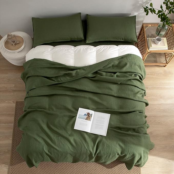 Linen Bed Sheet Set - Twin - 3 Piece