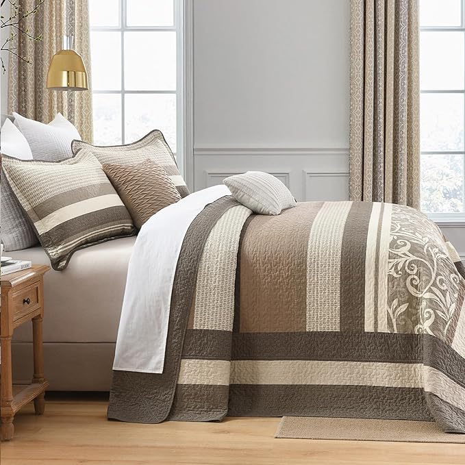 100% Cotton Bedding Set - Queen - 3 Piece