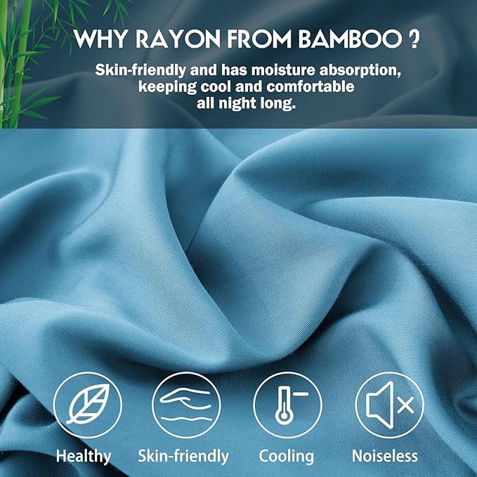 Bamboo Cooling Pillowcase Set - King - 2 Pack