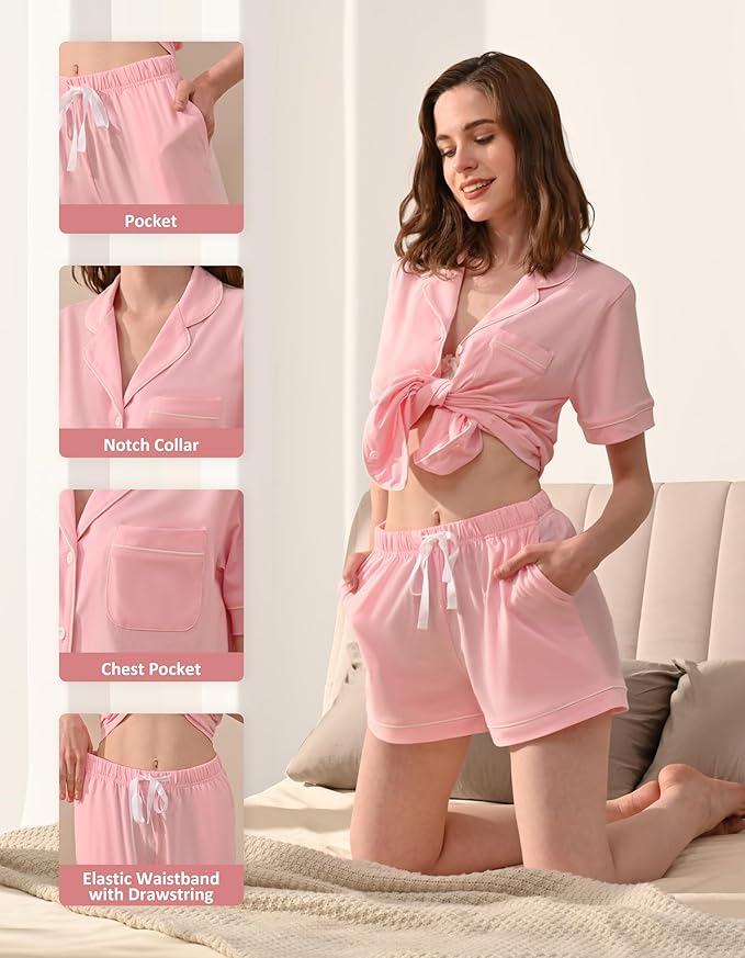 Women's 100% Cotton Pajama Set - 2 Piece