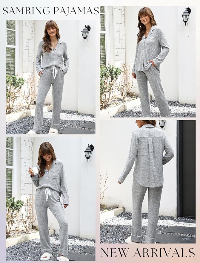 Women's Pajama Set - Long Sleeve - 2 Piece
