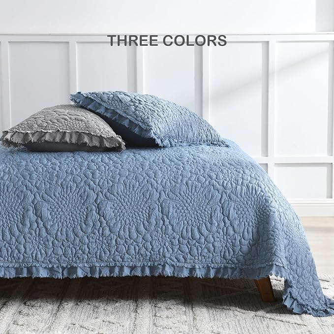 Microfiber Quilt Set - Queen - 3 Piece