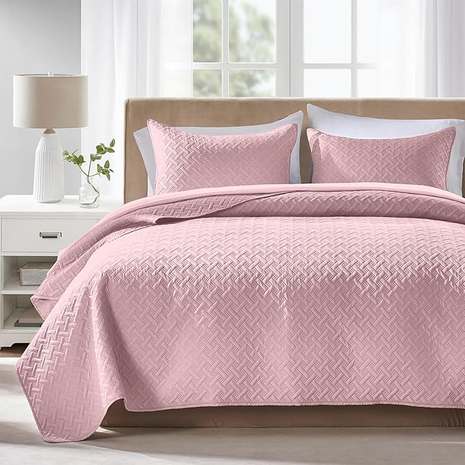 Microfiber Quilt Set - King - 3 Piece
