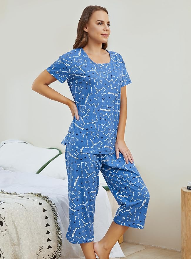 Women's Capri Pajama Set - 2 Piece