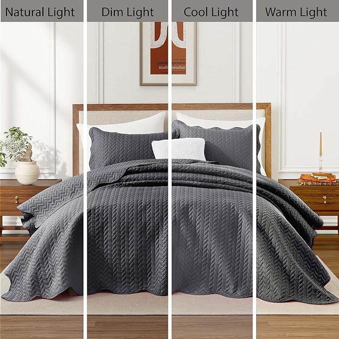 Microfiber Quilt Set - Twin - 2 Piece