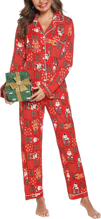 Women's Pajama Set - Long Sleeve - 2 Piece