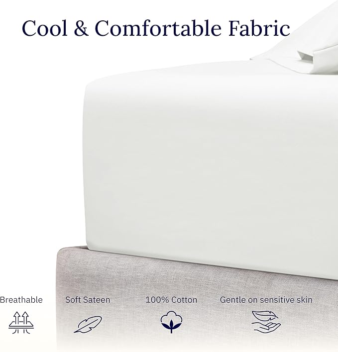 100% Cotton Fitted Sheet - Full