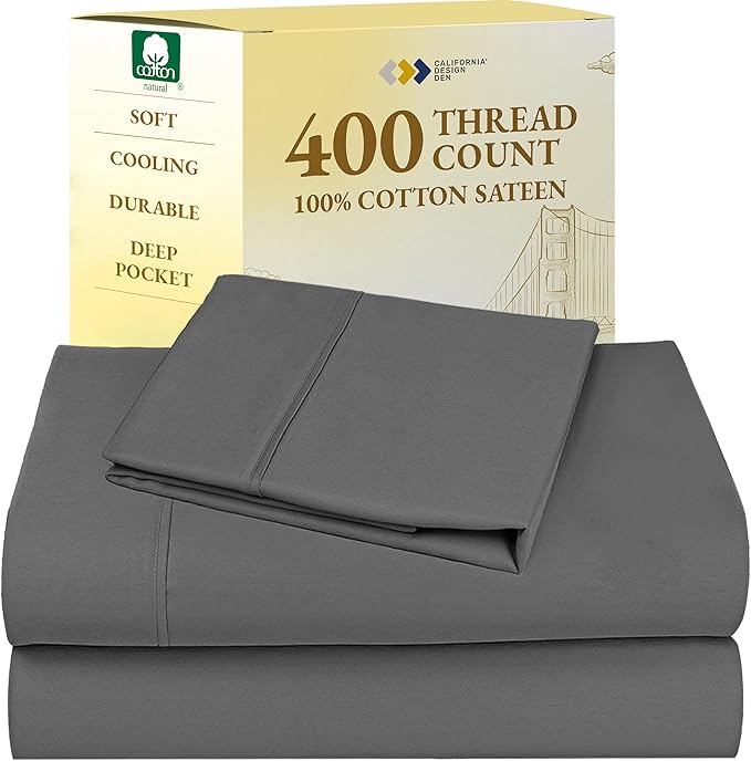 100% Cotton Bed Sheet Set - Twin XL - 3 Piece