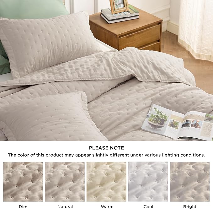 Linen Quilt - Twin XL - 68 x 86 in