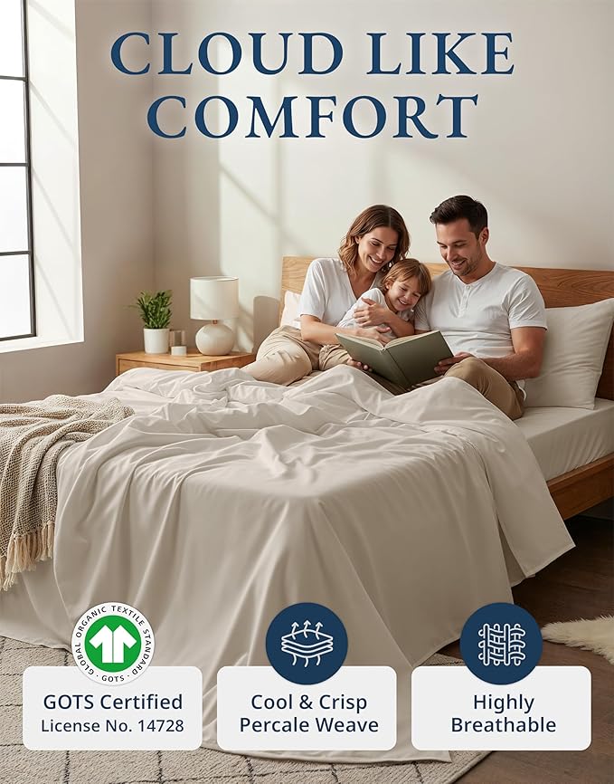 Linen Bed Sheet Set - Full - 4 Piece